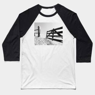 Open Fence in Wintertime Baseball T-Shirt